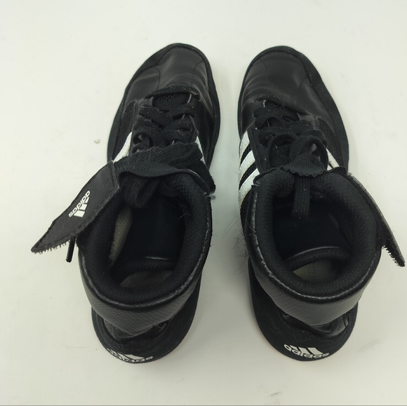 Adidas Wrestling Shoes Men’s Size 4  Black & White Used Like New - Picture 5 of 8